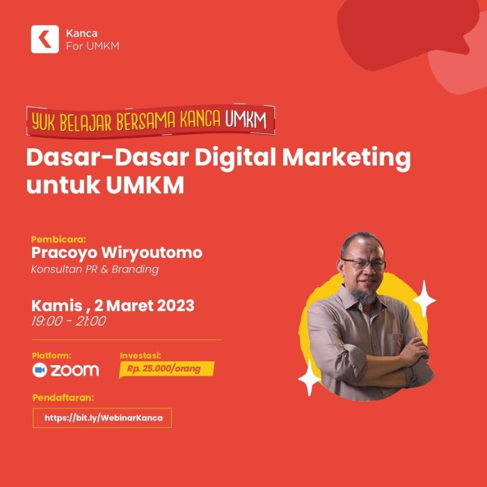 Webinar UMKM Digital Marketing Paling Dicari untuk Sukses