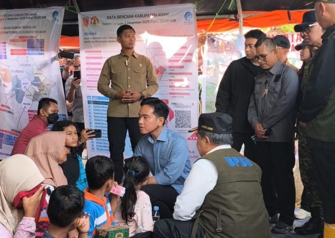 Wapres Gibran Kunjungi Posko Bencana untuk Pastikan Bantuan Cepat Tersalurkan