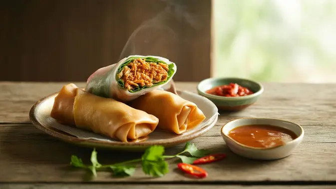 Resep Lumpia Ayam Rendang Renyah dan Gurih Berempah