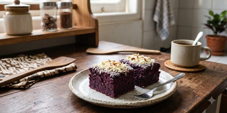 Resep Brownies Ubi Ungu Kukus Lembut Moist Anti Gagal untuk Camilan Keluarga