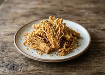 Resep Jamur Enoki Crispy Tanpa MSG yang Kriuk Tahan Lama