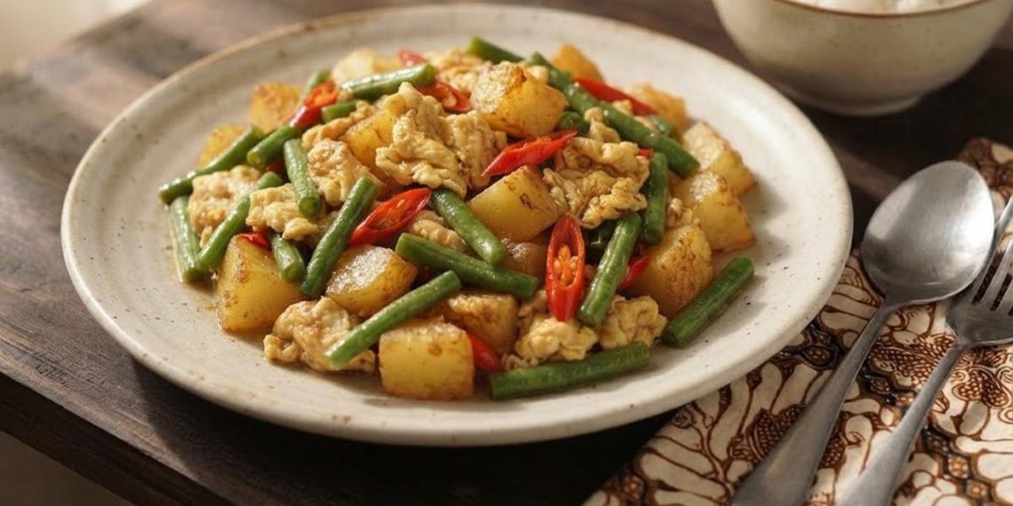 Resep Tumis Kentang Telur Kacang Panjang Menu Sederhana Gurih dan Mengenyangkan