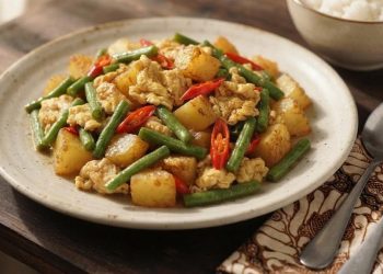 Resep Tumis Kentang Telur Kacang Panjang Menu Sederhana Gurih dan Mengenyangkan
