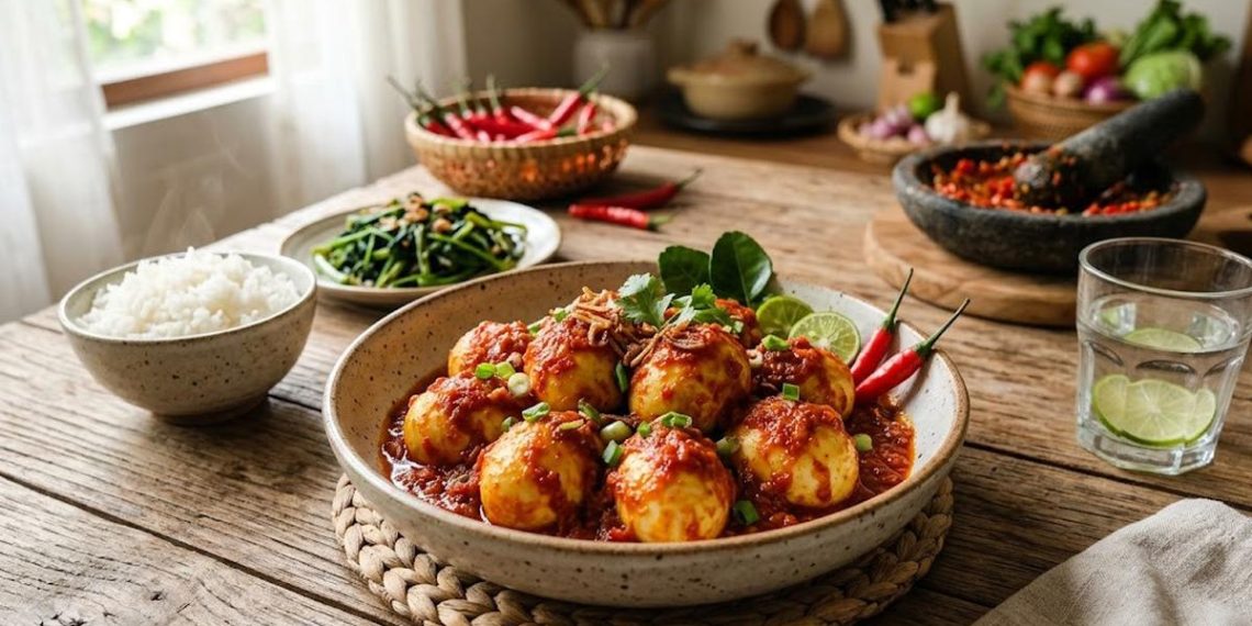 Resep Bumbu Telur Balado Pedas Manis Sederhana, Gurih dan Menggoda Selera